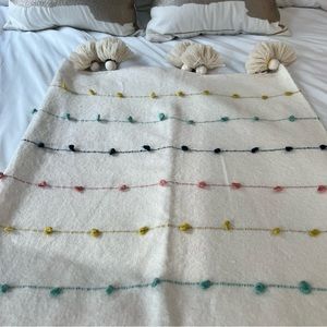 Cupcakes and Cashmere Tassle Throw Blanket